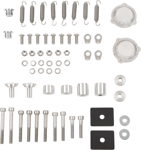TRINITY RACING Full Dual Exhaust System - Brushed - RZR XP 1000 TR-4190D