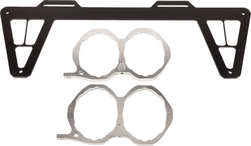 TRINITY RACING Full Dual Exhaust System - Brushed - RZR XP 1000 TR-4190D