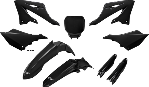 UFO Restyle Body Kit - Black - YZ 125/250 YAKIT335F@001