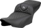 SADDLEMEN Roadsofa™ Extended Reach Seat - Dragon Scale Stitch - Silver Stitch - w/o Backrest - FLT/FLH '23-'24 823-07-20905