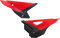 UFO Side Panels - '25 OEM Red/Black - Honda - CRF 250 R/RX HO05621@999