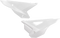 UFO Side Panels - White - Honda - CRF 250 R/RX HO05621@041