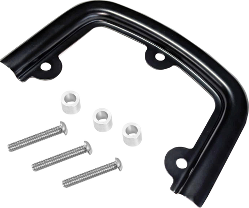 SADDLEMEN Sissy Bar Pad Bracket - Black 15725B