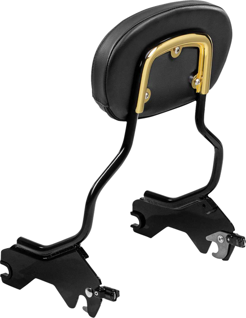 SADDLEMEN Sissy Bar Pad Bracket - Gold 15725GO