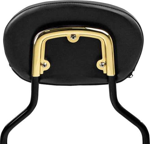 SADDLEMEN Sissy Bar Pad Bracket - Gold 15725GO