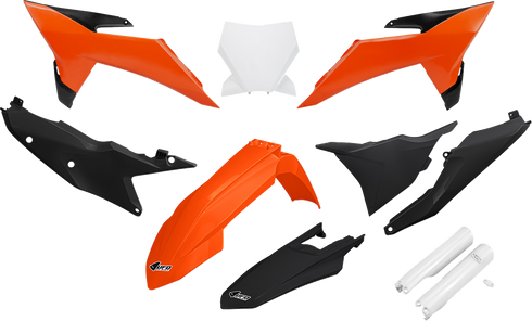 UFO Body Kit - Orange/Black/White - KTM - SX '25 KTKIT532F@111