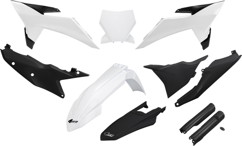 UFO Body Kit - White/Black - KTM - SX '25 KTKIT532F@222