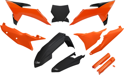 UFO Body Kit - Black/Orange - KTM - SX '25 KTKIT532F@333