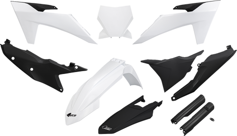 UFO Body Kit - White/Black - KTM - SX '23-'24 KTKIT529F@222