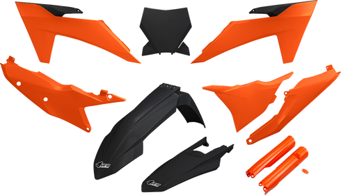 UFO Body Kit - Orange/Black - KTM - SX '23-'24 KTKIT529F@333
