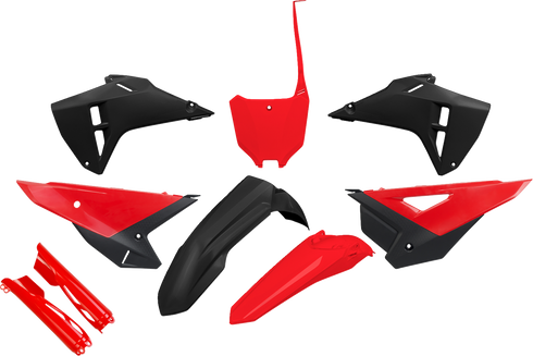 UFO Body Kit - Black/Red - Honda - CRF '25-'26 HOKIT127F@111