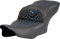SADDLEMEN Roadsofa™ Seat - Dragon Scale Stitch - Blue Stitch - w/o Backrest - FLTR/FLHX '23-'24 823-07-20801