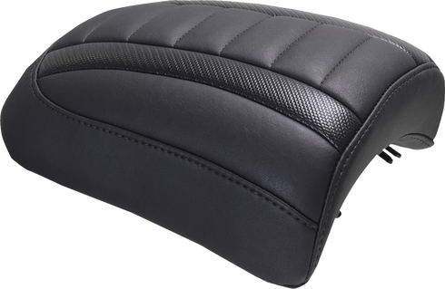 MUSTANG Padded Passenger Seat Cowl - Deluxe - Black Stitch - FLT/FLH '23-'25 88610