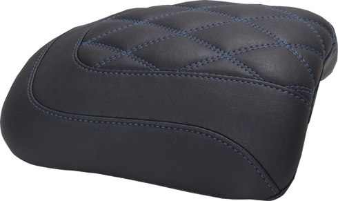 MUSTANG Padded Passenger Seat Cowl - Deluxe - Sky Blue Stitch - FLT/FLH '23-'25 88610SB