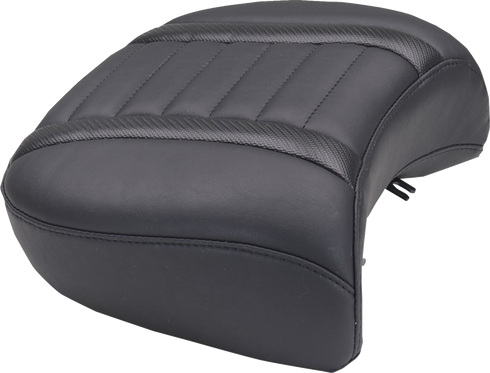 MUSTANG Deluxe Passenger Seat - Wide - Black Stitch - FLT/FLH '23-'25 88420