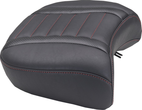 MUSTANG Deluxe Passenger Seat - Wide - Dark Cherry Stitch - FLT/FLH '23-'25 88420DC