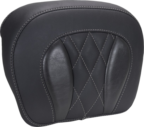 MUSTANG Chopped Tour-Pak® Pad - Gunmetal Stitching - FLH/FLT '23-'25 88440GM