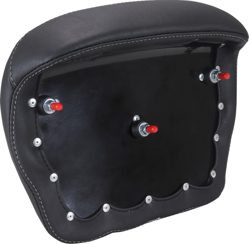 MUSTANG Chopped Tour-Pak® Pad - Gunmetal Stitching - FLH/FLT '23-'25 88440GM