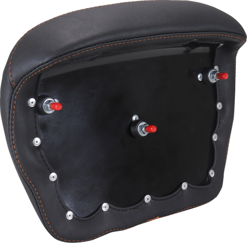 MUSTANG Chopped Tour-Pak® Pad - Mandarin Orange Stitching - FLH/FLT '23-'25 88440MO