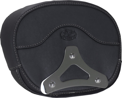 MUSTANG Deluxe Sissy Bar Pad - Diamond - Gunmetal Stitch - FLT/FLH '23-'25 88450GM