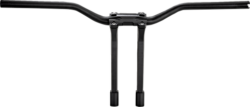 PERFORMANCE MACHINE (PM) Phatbar & Riser Kit - Internal Wiring/Gauge Mount Holes - 11-1/2" - Black Ops 0208-2197M-SMB