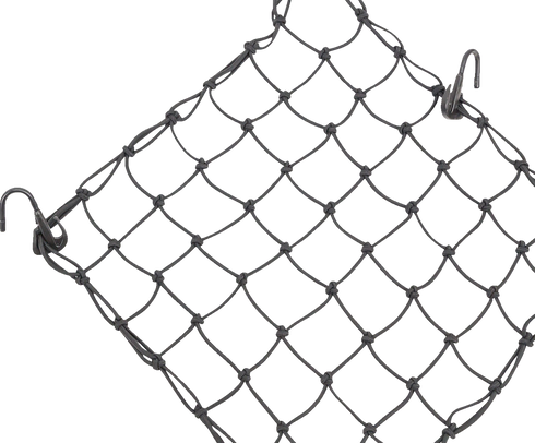 MOOSE OFFROAD Cargo Net - Adjustable - 15" x 15" - Black 50152-NM
