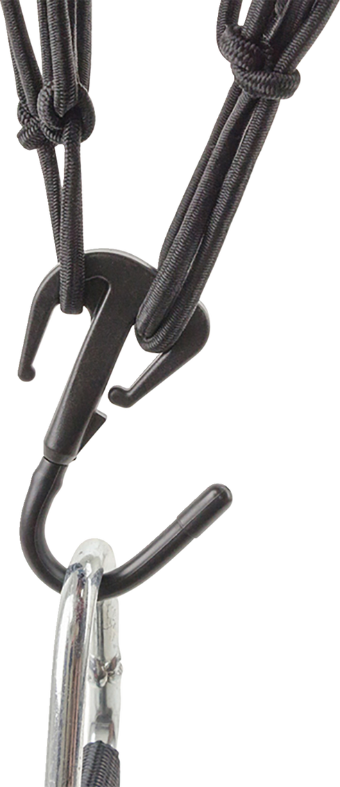 MOOSE OFFROAD Cargo Net - Adjustable - 15" x 15" - Black 50152-NM