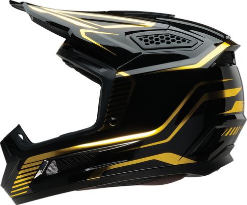 Z1R Dirt Maxx Helmet - Monogram - Black/Gold - Large 0110-9373