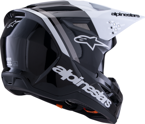 ALPINESTARS SM3 Helmet - Radium - Gloss Black/White/Gray - Medium 8300826-1546-M