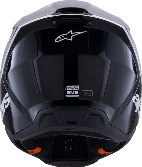 ALPINESTARS SM3 Helmet - Radium - Gloss Black/White/Gray - Medium 8300826-1546-M