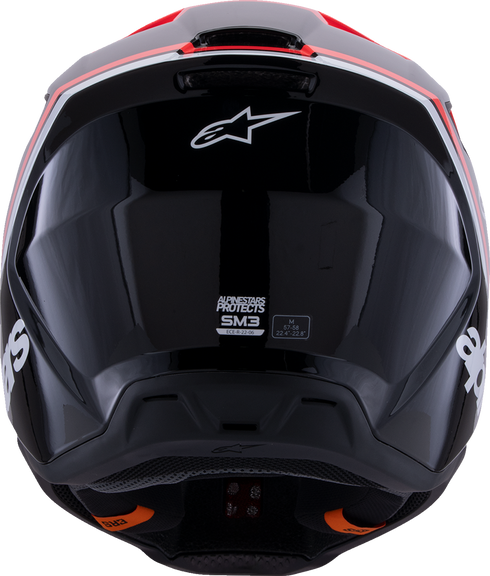 ALPINESTARS SM3 Helmet - Radium - Gloss Black/Red Fluo/White - XS 8300826-1553-XS