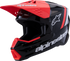 ALPINESTARS SM3 Helmet - Radium - Gloss Black/Red Fluo/White - Small 8300826-1553-S