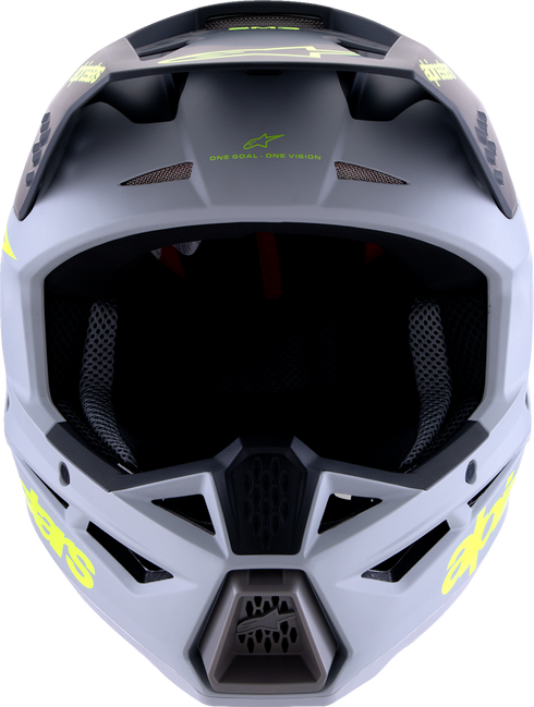 ALPINESTARS SM3 Helmet - Radium - Matte Gray/Black/Yellow Fluo - XS 8300826-9510-XS