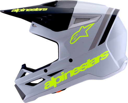 ALPINESTARS SM3 Helmet - Radium - Matte Gray/Black/Yellow Fluo - Medium 8300826-9510-M