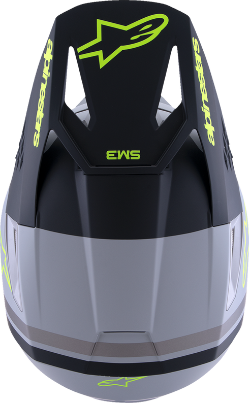 ALPINESTARS SM3 Helmet - Radium - Matte Gray/Black/Yellow Fluo - 2XL 8300826-9510-XXL