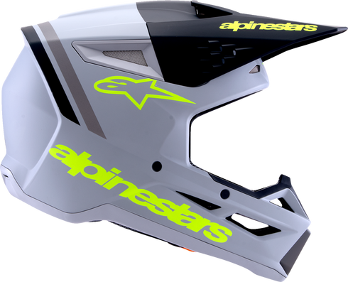 ALPINESTARS SM3 Helmet - Radium - Matte Gray/Black/Yellow Fluo - 2XL 8300826-9510-XXL