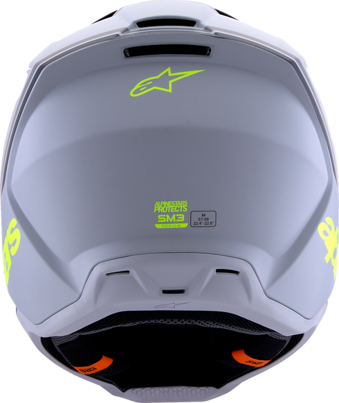 ALPINESTARS SM3 Helmet - Radium - Matte Gray/Black/Yellow Fluo - XL 8300826-9510-XL