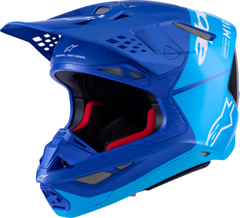 ALPINESTARS Supertech M10 Helmet - Flood - MIPS? - Blue/Black Carbon - 2XL 8301023-7282-XXL