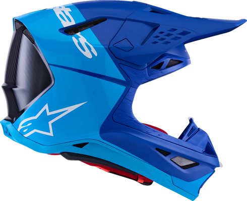 ALPINESTARS Supertech M10 Helmet - Flood - MIPS? - Blue/Black Carbon - 2XL 8301023-7282-XXL