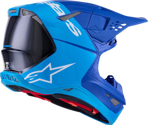 ALPINESTARS Supertech M10 Helmet - Flood - MIPS? - Blue/Black Carbon - 2XL 8301023-7282-XXL