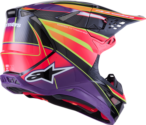 ALPINESTARS Supertech M10 Helmet - MIPS? - Era - Gloss Pink/Violet/Yellow Fluo - Large 8301223-3145-L