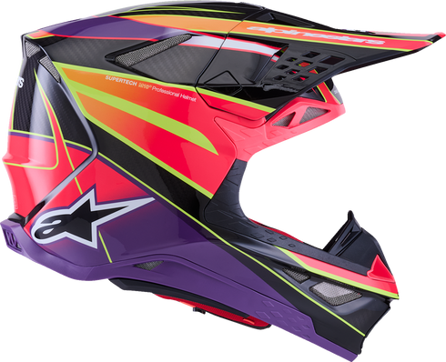 ALPINESTARS Supertech M10 Helmet - MIPS? - Era - Gloss Pink/Violet/Yellow Fluo - Medium 8301223-3145-M