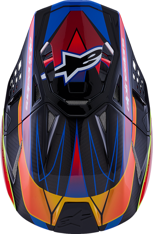 ALPINESTARS Supertech M10 Helmet - MIPS? - Era - Gloss/Blue/Red/Yellow Fluo - Large 8301223-7356-L