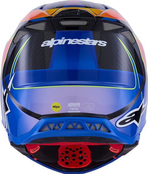 ALPINESTARS Supertech M10 Helmet - MIPS? - Era - Gloss Blue/Red/Yellow Fluo - Medium 8301223-7356-M