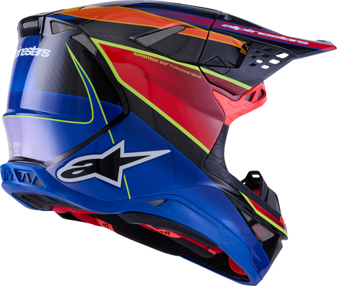 ALPINESTARS Supertech M10 Helmet - MIPS? - Era - Gloss Blue/Red/Yellow Fluo - XL 8301223-7356-XL