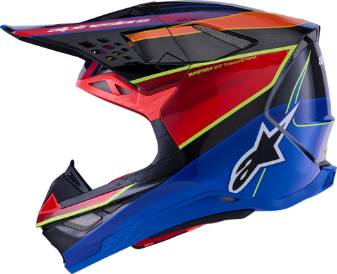 ALPINESTARS Supertech M10 Helmet - MIPS? - Era - Gloss Blue/Red/Yellow Fluo - 2XL 8301223-7356-XXL