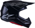ALPINESTARS SM7 Helmet - Solid - Gloss Black - 2XL 8301426-1180-XXL