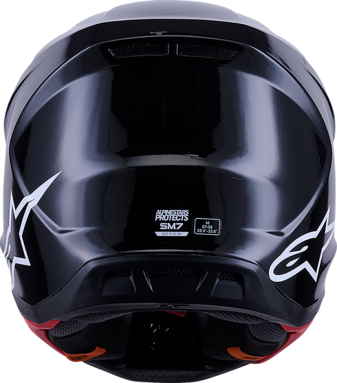 ALPINESTARS SM7 Helmet - Solid - Gloss Black - XL 8301426-1180-XL