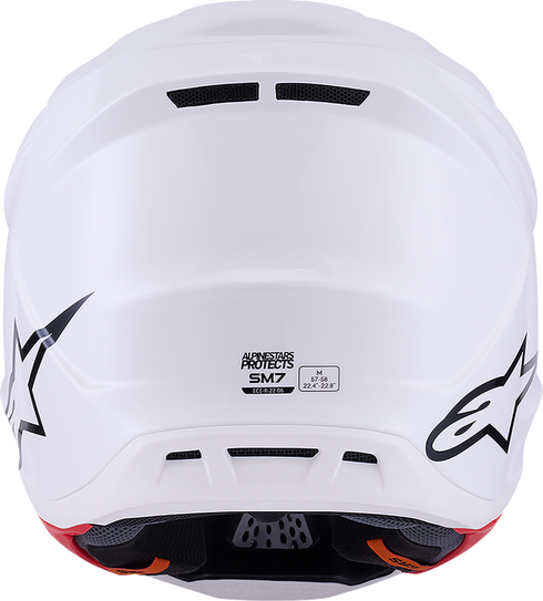ALPINESTARS SM7 Helmet - Solid - Gloss White - XS 8301426-2180-XS