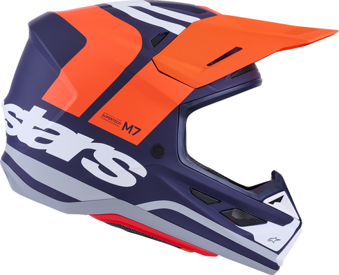 ALPINESTARS SM7 Helmet - Core - Matte Orange/Blue - XL 8301826-408-XL